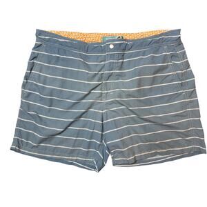 Bonobos Blue White Striped Swim Trunks 36"